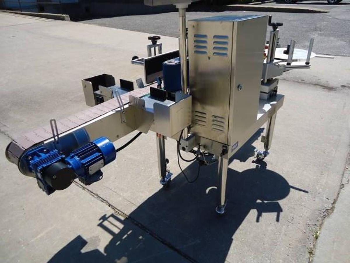 Used Cvc Pressure Sensitive Spot/Wrap Around Labeler, Digital Control Panel