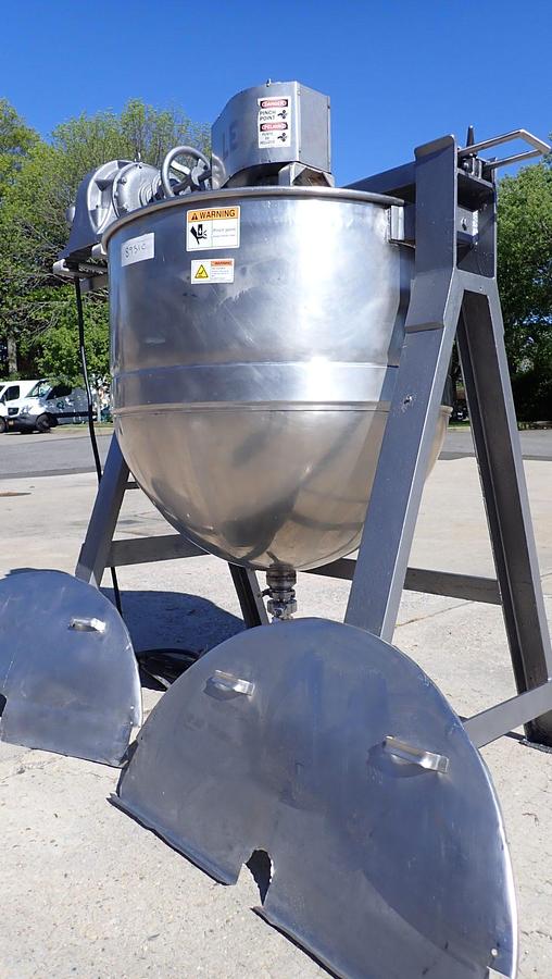 Used 125 Gallon Lee Stainless Jacketed Double Motion Kettle