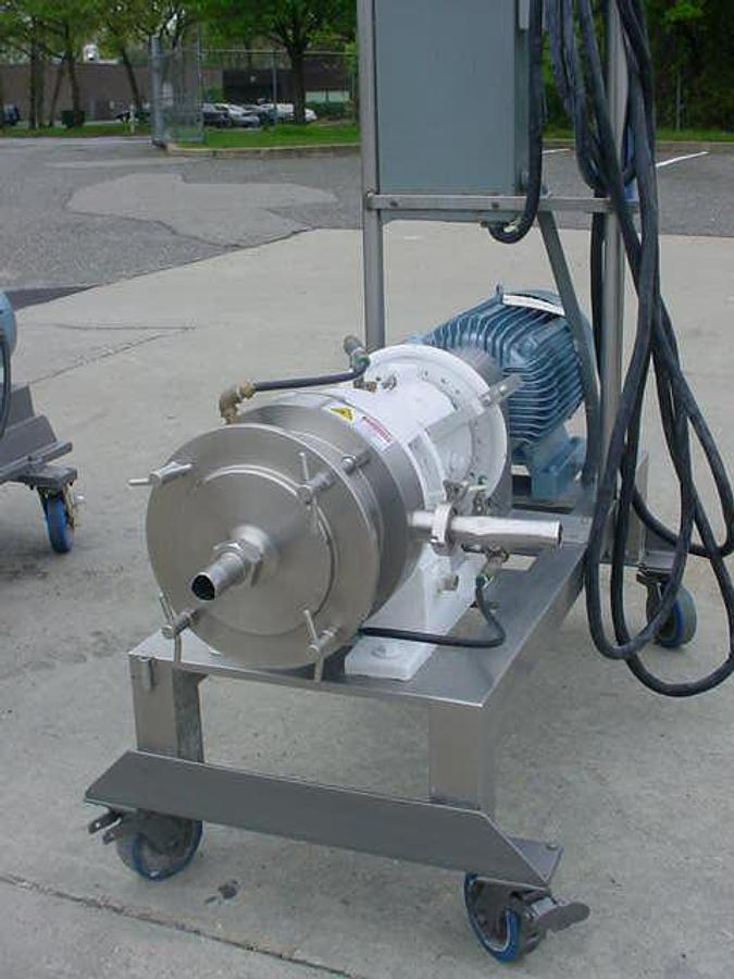 Used Charlotte Sd-20 Type 316 Stainless Steel Colloid Mill 20 Hp Stainless Stand