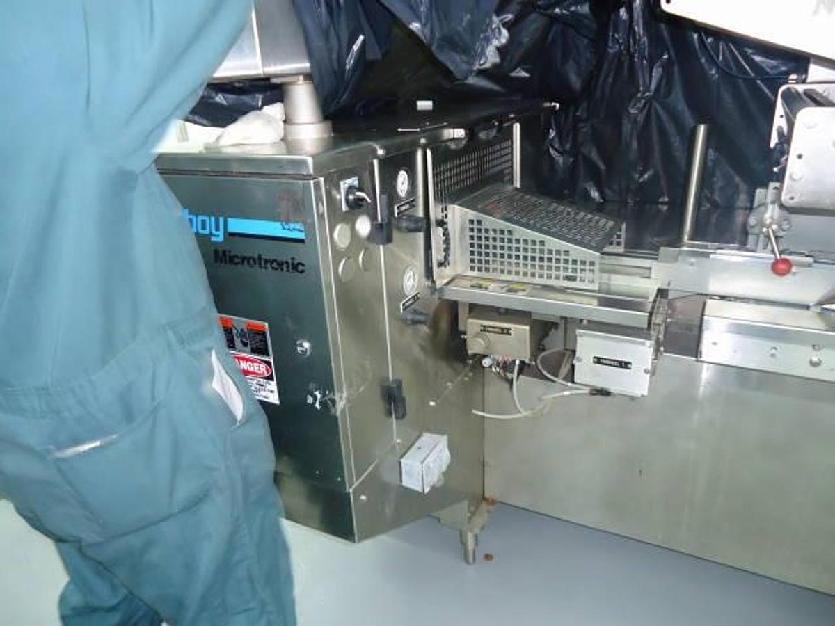 Used Doboy Microtronic Stainless Steel Horizontal Overwrapper