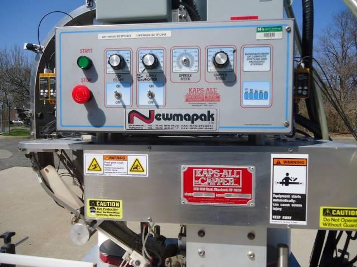 Used Kaps-All Model “B” Automatic “Snap Cap”/lidding Machine