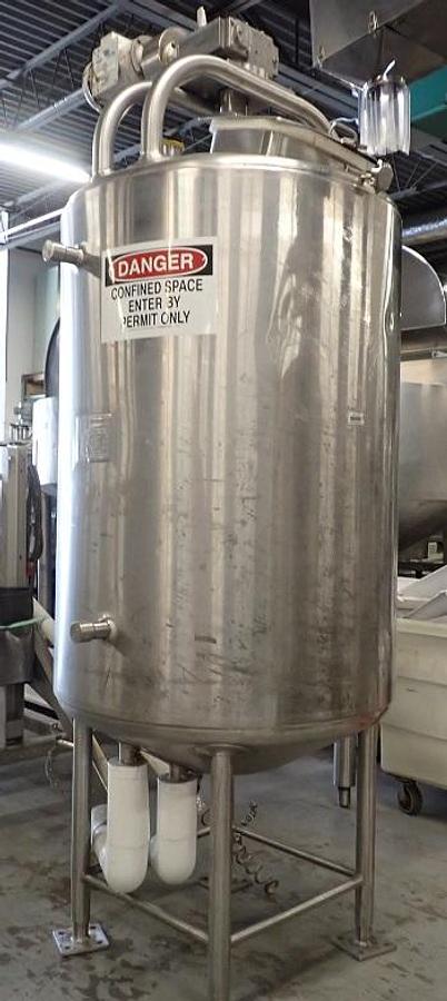Used Feldmeier 200 Gallon Stainless Steel Jacketed Mix Tank