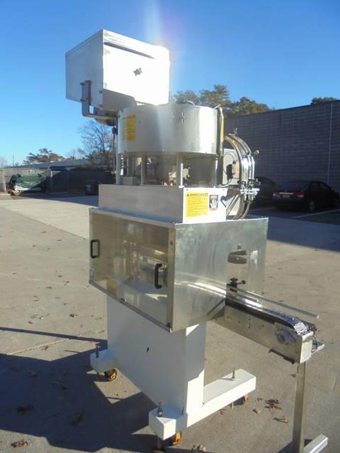 Used Kaps-All A6 Six Spindle Screw Capping Machine, 150 Per Minute