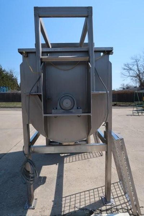 Used 90 Cu. Ft. Stainless Steel Double Ribbon Blender, 30 HP