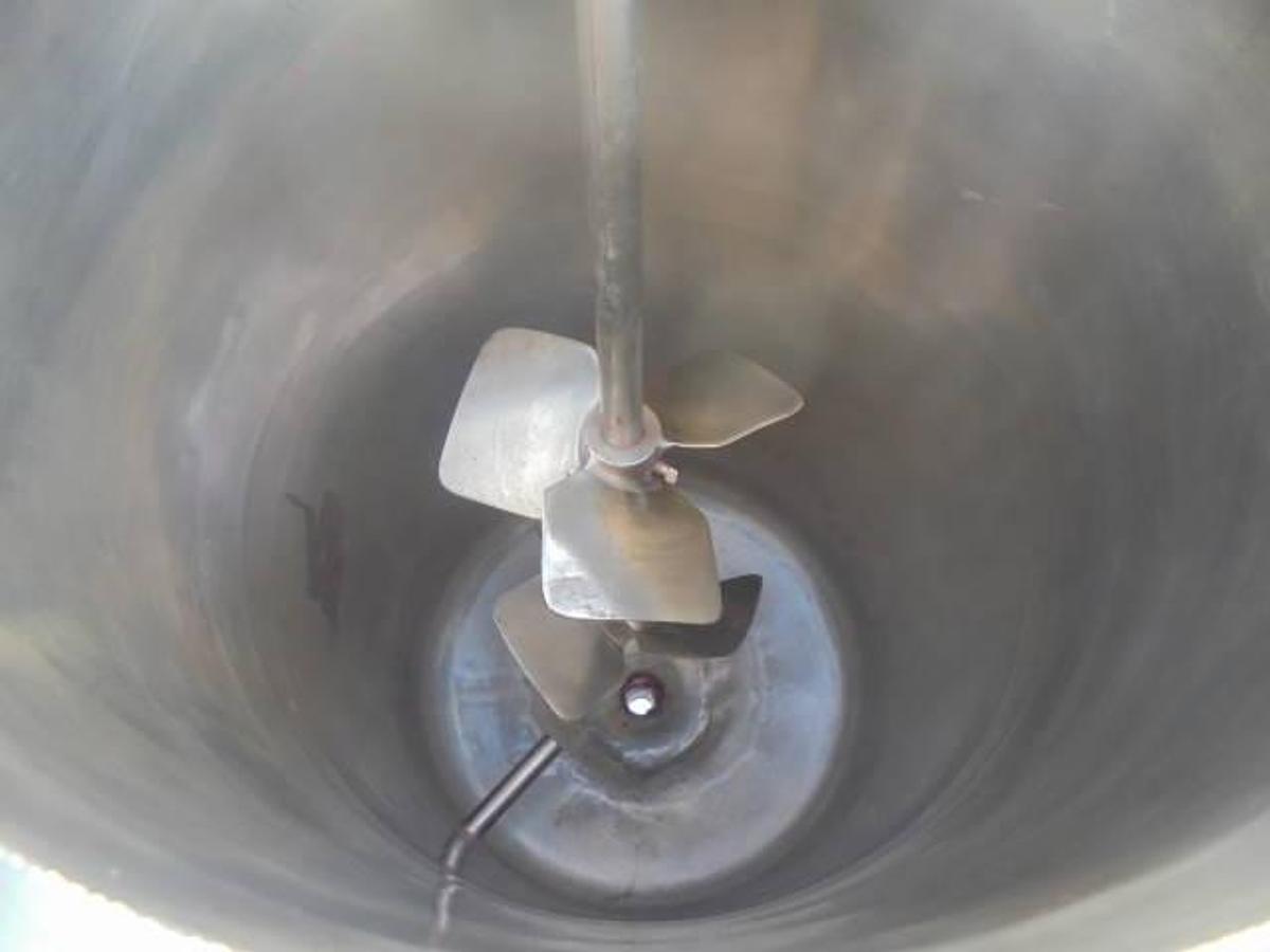 Used 10 Gallon Watson Metal Masters  Stainless Steel Mix Tank, 150 PSI Jacket