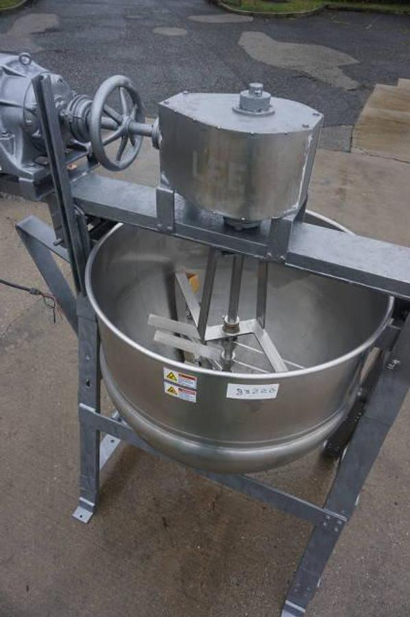 Used 150 Gallon Lee Stainless Steel Double Motion Jacketed Kettle