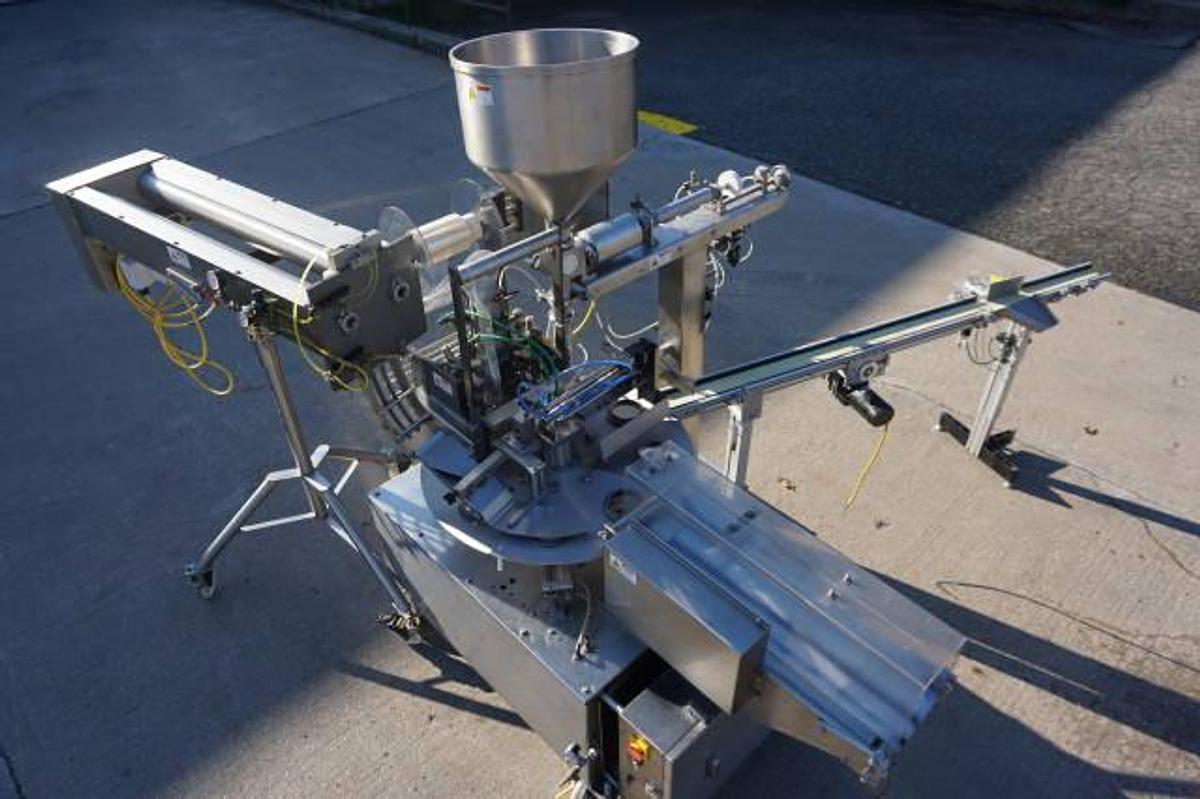 Used Autoprod RO-A7 HS Rotary Fill/Seal/Cap System, 40 Per Minute