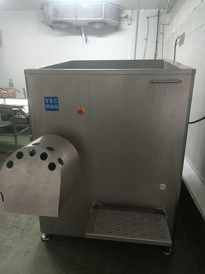Used TecMaq Alimat Model 160 Meat Grinder, with Built-In Meat Mixer Kit