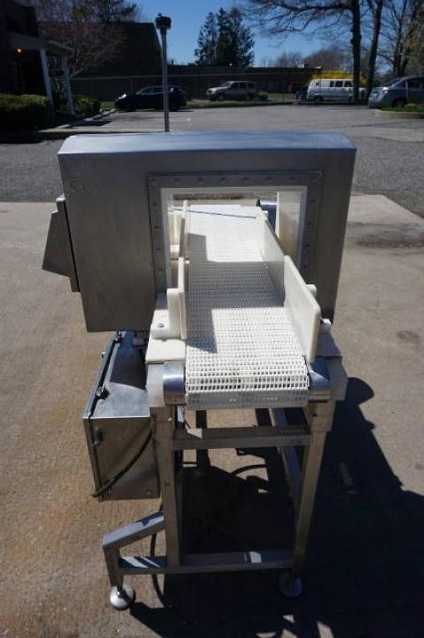 Used Safeline 13-1/2 In. Wide X 10-7/8 In. High Stainless Steel Conveyorized Metal Detector
