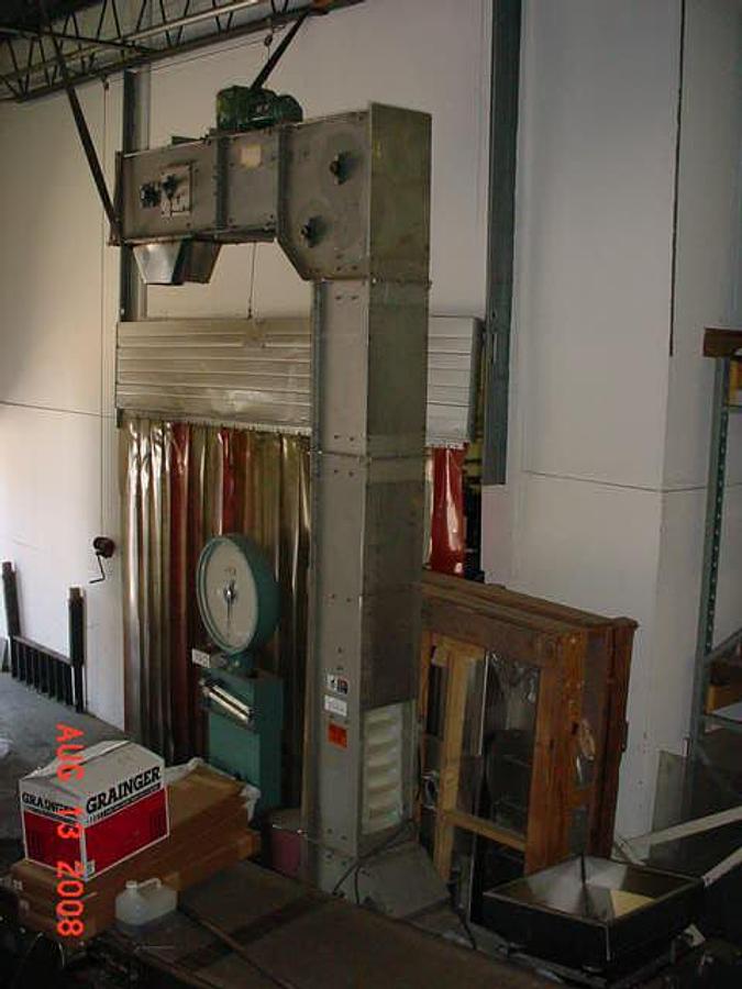 Used Stainless Bucket Elevator, 11 Ft. Discharge