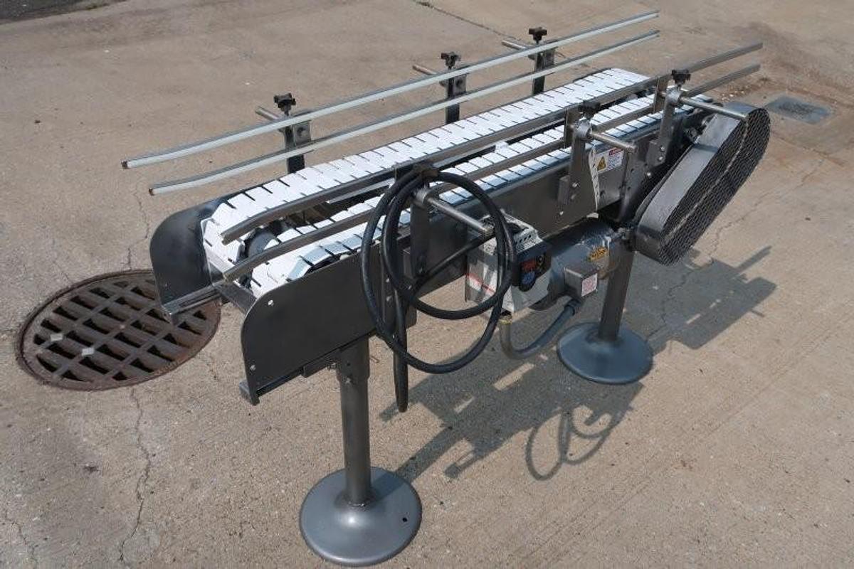 Used 4-1/2 INCH x 50 INCH LONG DUAL LANE CONVEYOR