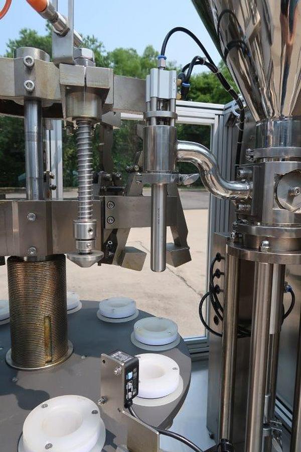 Used Total Packs GMP Metal Tube Filling and Sealing Machine, 50/Minute