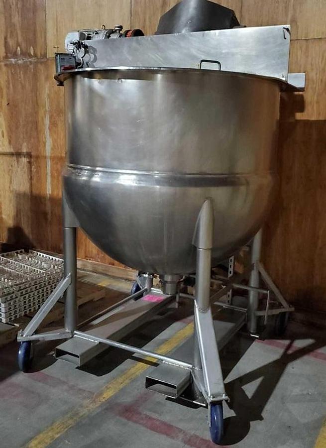 Used Lee 400 Gallon SS Jacketed Mix Kettle, 90 PSI