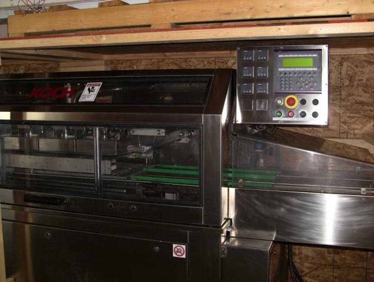 Used Koch Automatic Dual Lane Modified Atmosphere Tray Sealer (m.a.p.)