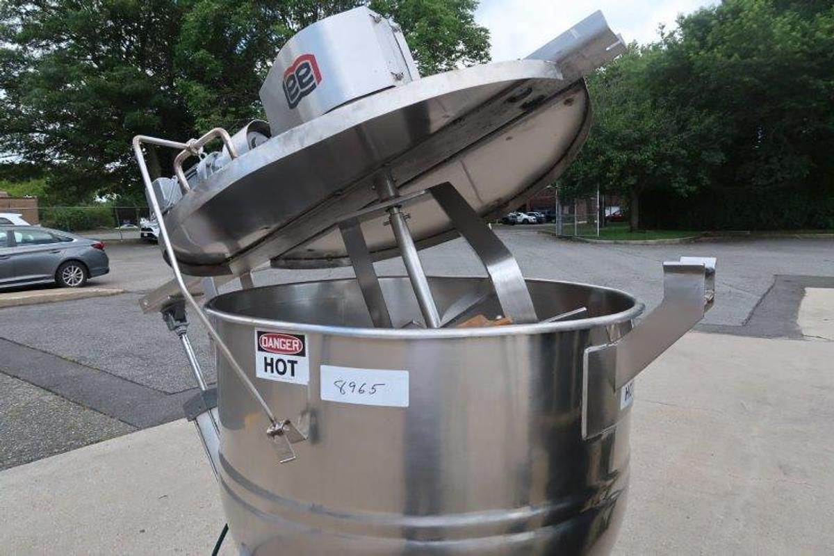Used 100 Gallon Lee SS Double Motion Kettle, Tilt-Out Agitator