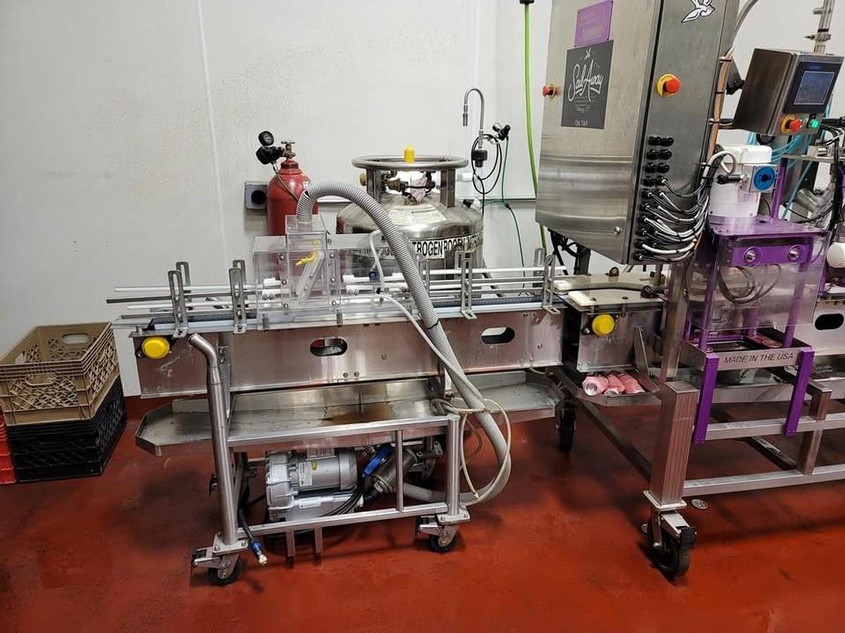 Used Roaring Fork Canning Line, Nitrogen Purge