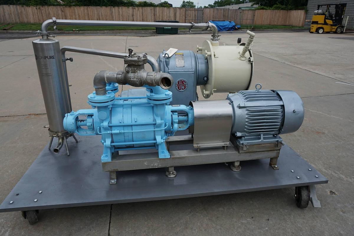 Used Cornell D16 Versator Deaerator With SIHI Vacuum Pump