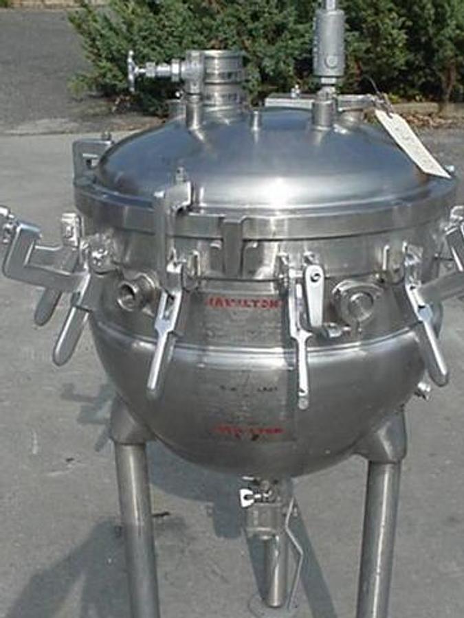 Used 30 Gallon Hamilton Ss Jacketed Vacuum Kettle