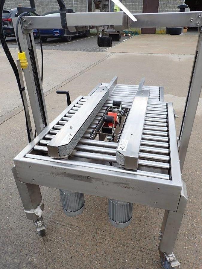 Used Highlight Industries “Magnum 2300-SDU” Stainless Steel Top and Bottom Case Taper