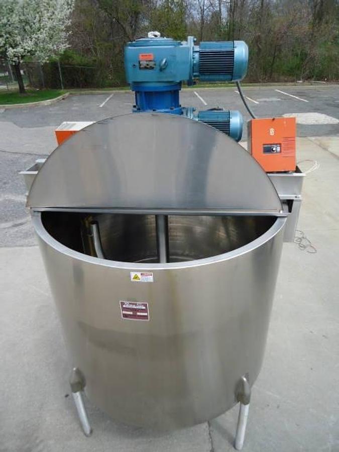 Used 500 Gallon Perma-San Stainless Steel Jacketed Dual Action Scraper Kettle, 316ss