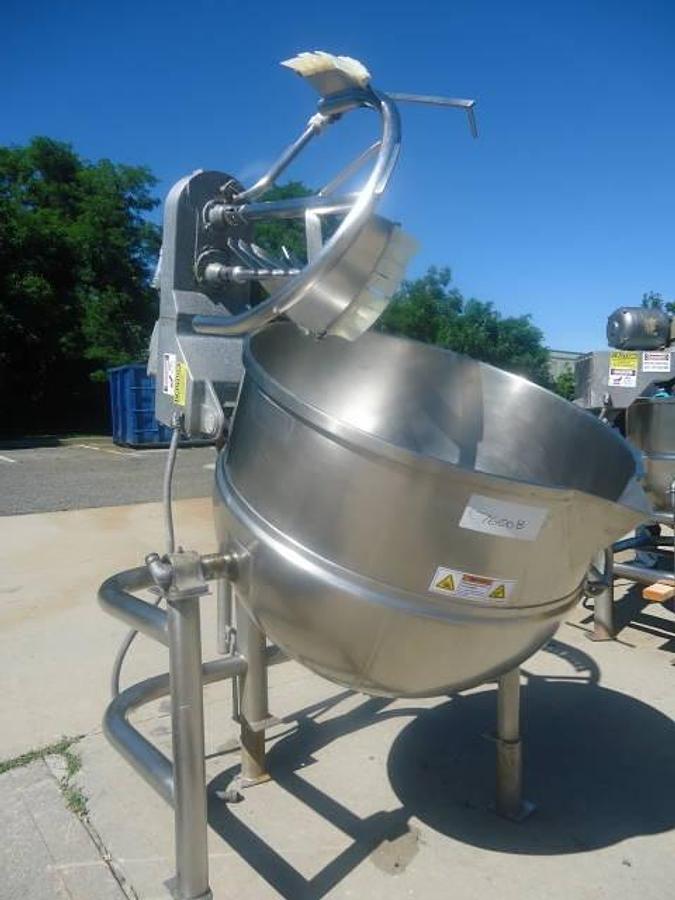 Used 80 Gallon Groen Twin Action Jacketed Mix Kettle, Tilting-