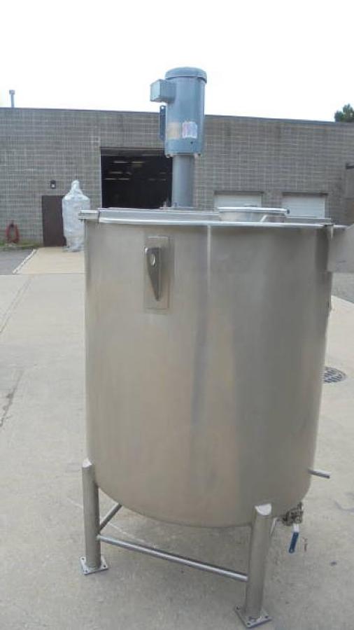 Used 308 Gallon Permasan SS tank with Admix Rotosolver