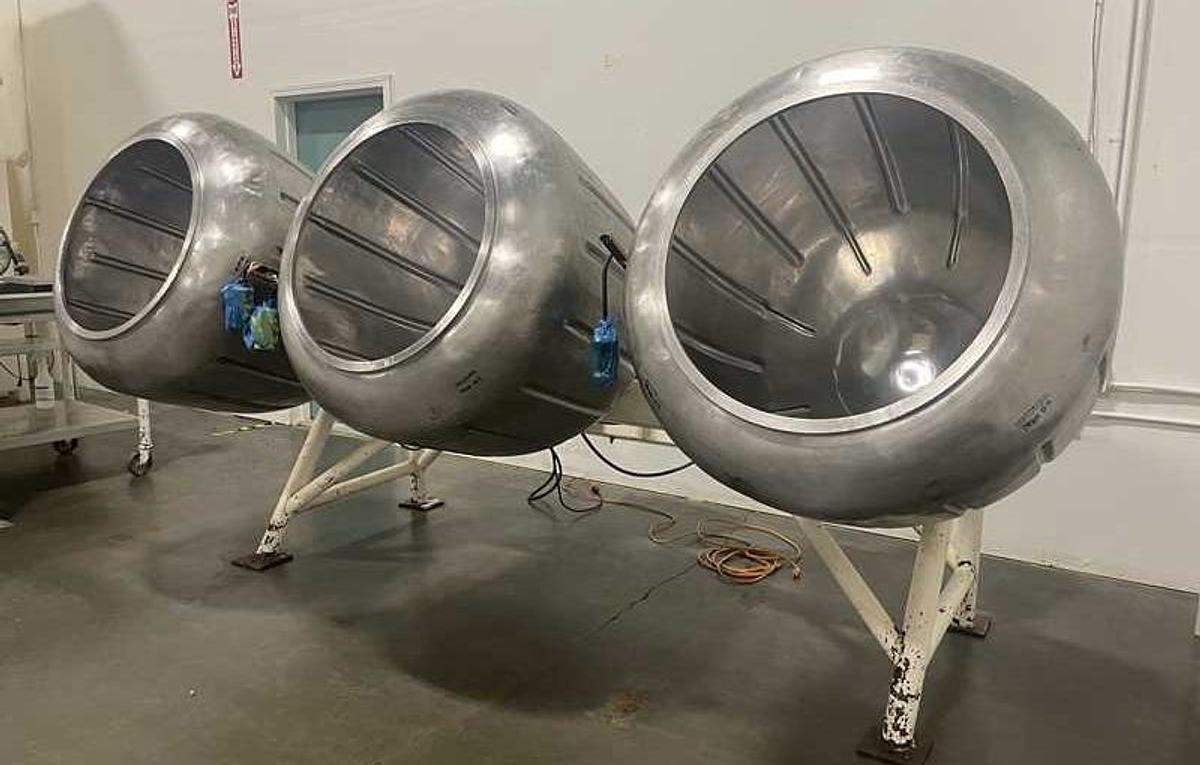 Used Groen Coating Pans, with Baffles (3)