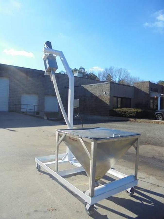 Used Flexicon Inclined Screw Conveyor, Portable