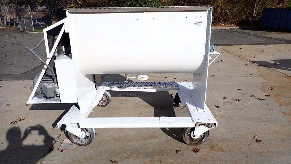 Used 20 Cu. Ft. Stainless Steel Double Ribbon Blender, 10HP