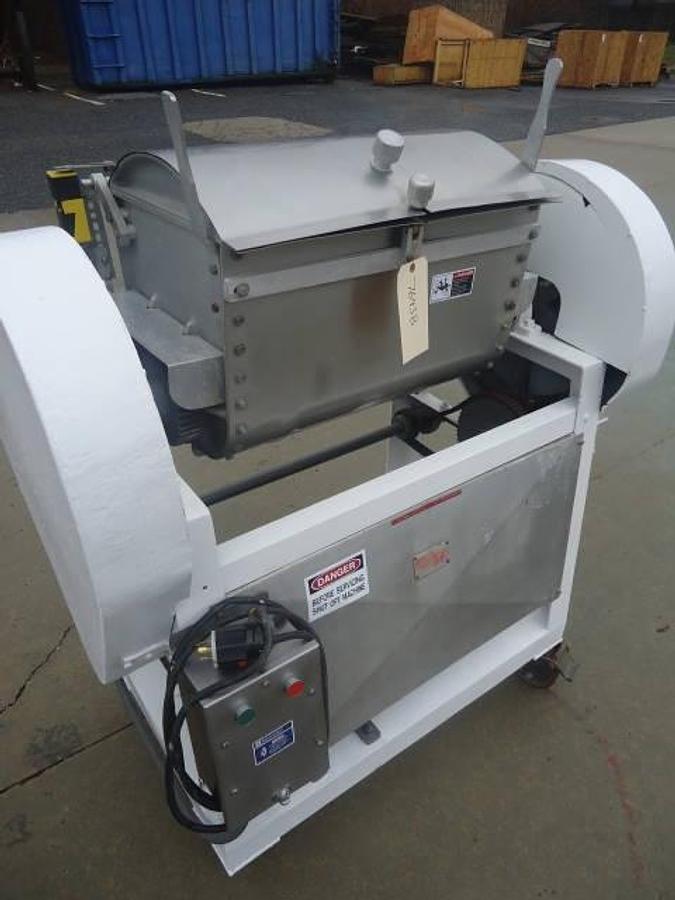 Used LOMBI 50 LB. DOUBLE ARM PASTA DOUGH MIXER with TILT DISCHARGE