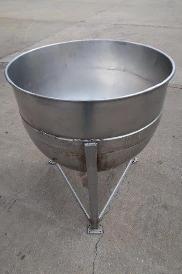 Used 60 Gallon Stainless Steel Jacketed Hemispherical Kettle
