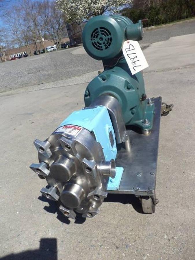Used Waukesha Model 30 Stainless Steel Positive Displacement Pump, Variable Speed