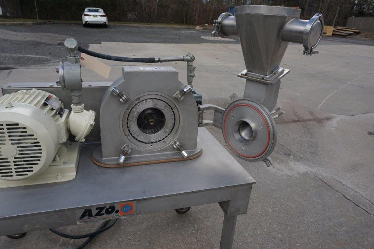 Used AZO Bauermeister UT-02 Stainless Universal Turbo Grinding Mill, 10 HP, XP