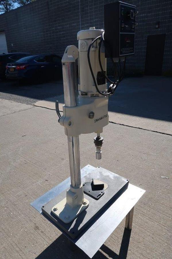 Used Swanmatic 49-PC Tabletop Capper, Single Phase Electrics