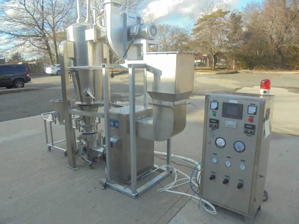 Used FLP-5 Stainless Lab Fluid Bed Granulator/Pelletor/Coater/Dryer