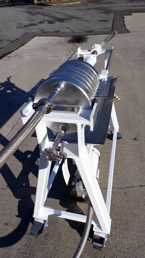 Used Star 12 In. Diameter SS Filter Press, with Pump