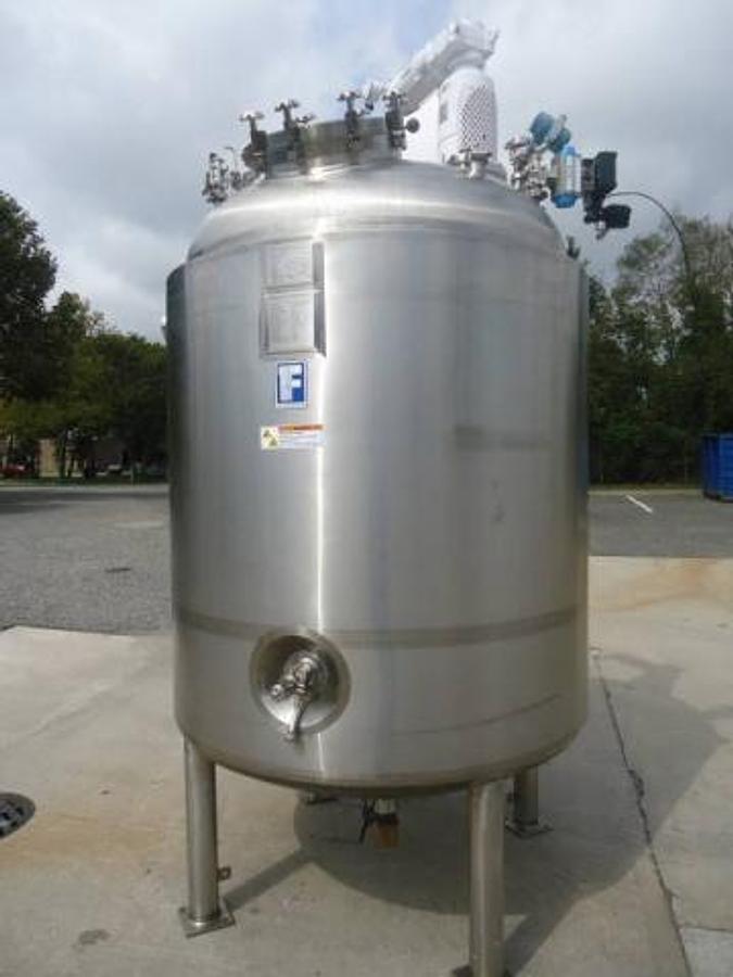 Used 1,000 Gallon Feldmeier 316l Pressure Vacuum Jacketed Agitated Reactor