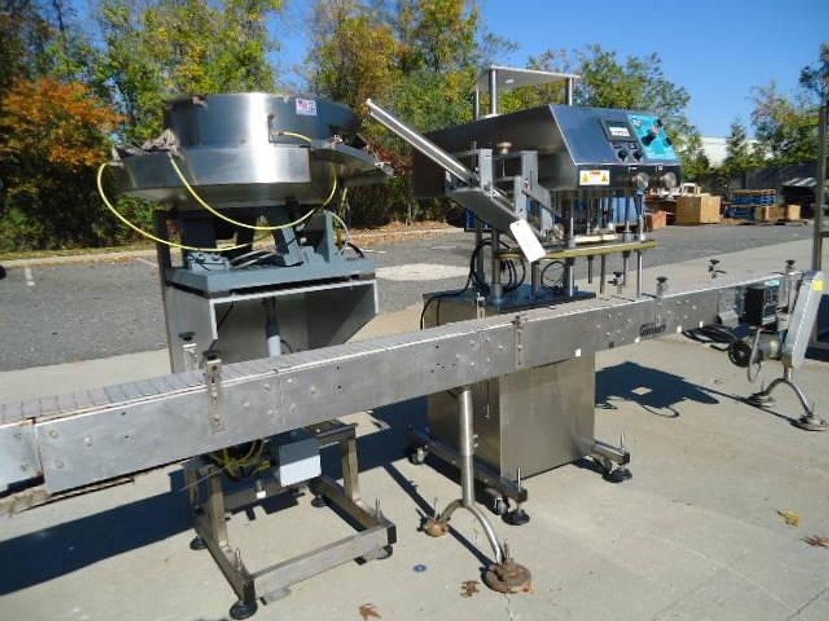 Used Inline Filling Systems “Computorque”” Stainless Steel Capping Machine”