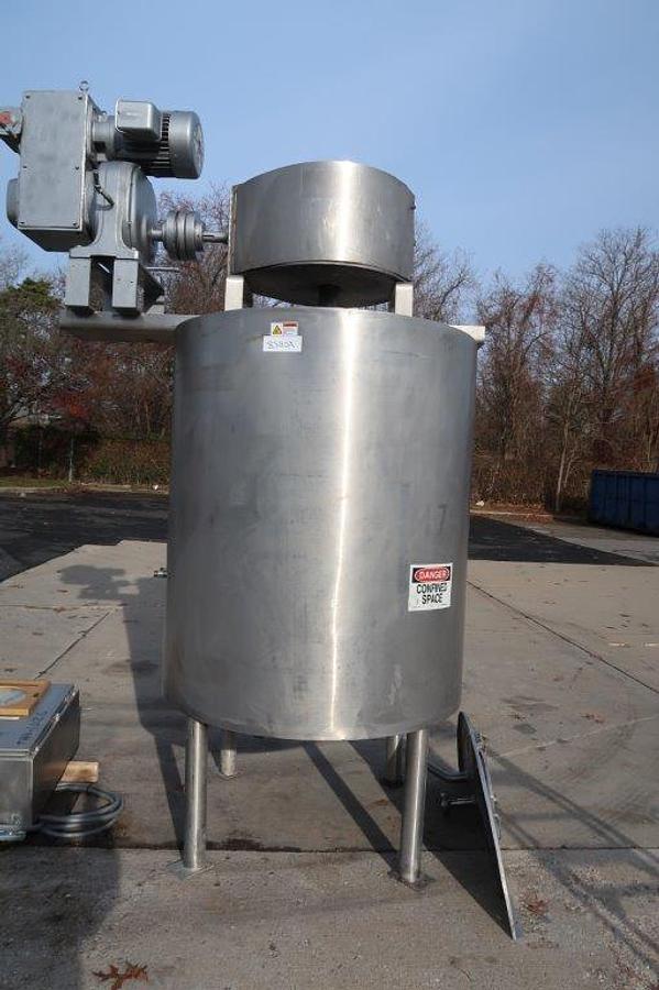 Used 500 Gallon Lee Type 316 SS Double Motion Kettle/Tank, 100 PSI Jacket
