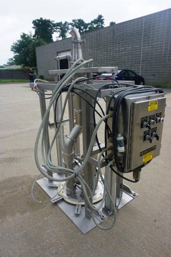 Used Murzan DUS-10M Stainless Steel Drum Unloading System, Portable