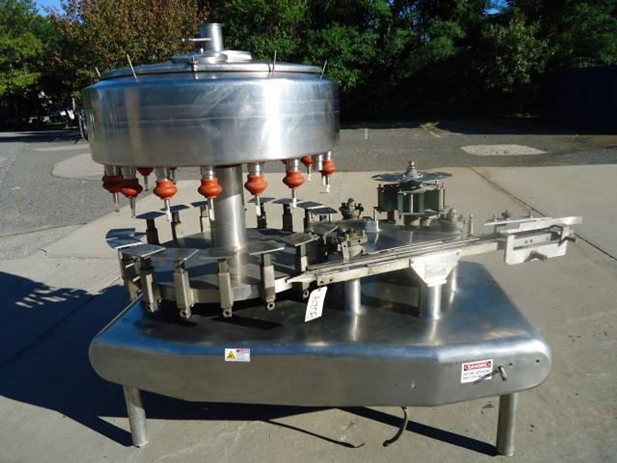 Used Federal G-185 Rotary Liquid Filler, Stainless Steel