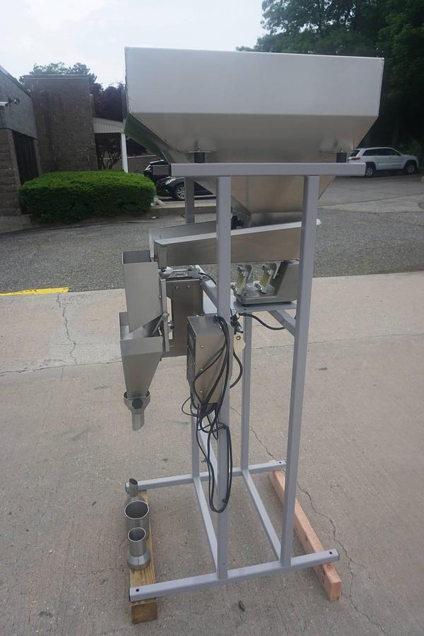 Used Logical Machines Stainless Steel Weigh Type Filler, With Foot Switch
