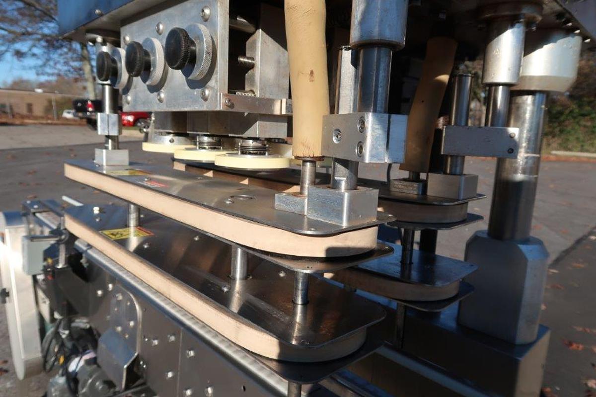 Used Kaps-All A-2 Six Spindle Capping Machine, 150 Per Minute