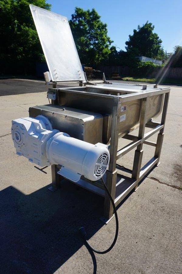 Used 15 Cu. Ft. Demaco Stainless Steel Twin Shaft Paddle Blender