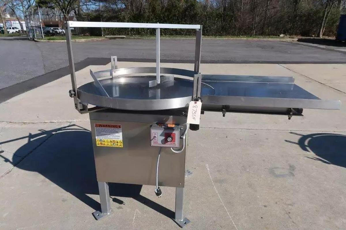 Used Kaps-All Automatic Liquid Filling Line with Capper, Cleaner, Rotary Tables