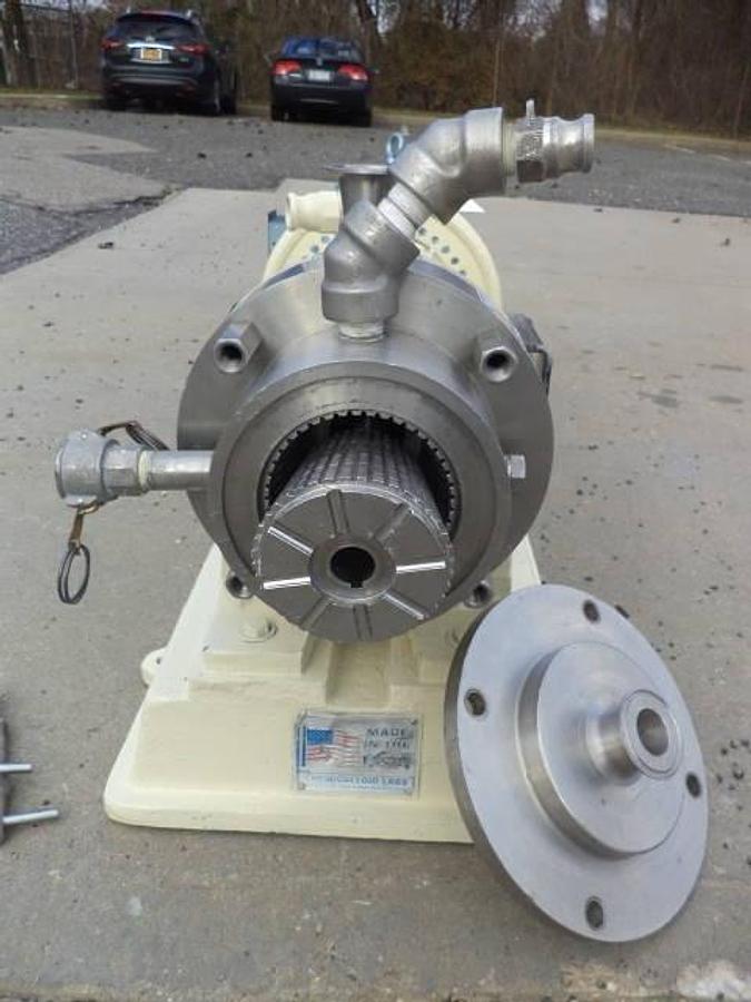 Used Charlotte SD5 Stainless Steel horizontal Colloid mill, 10HP