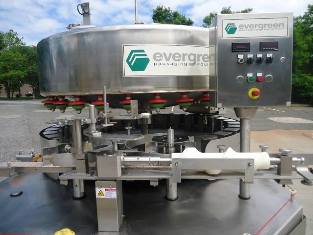 Used Evergreen 30 Valve Rotary Ss Bottle Filler, Unused