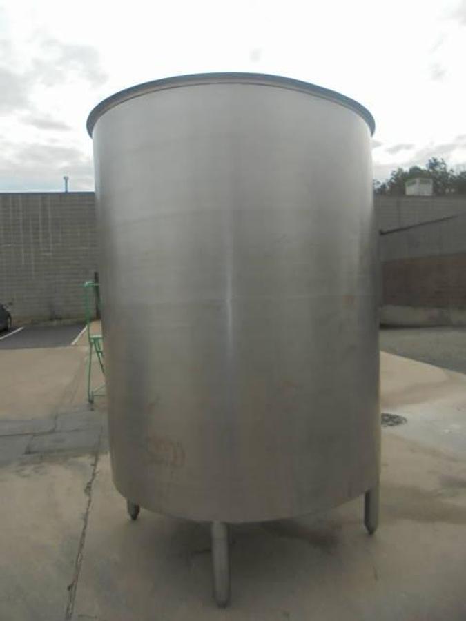 Used 1,000 Gallon Groen Stainless Steel Vertical Tank, Dished Bottom