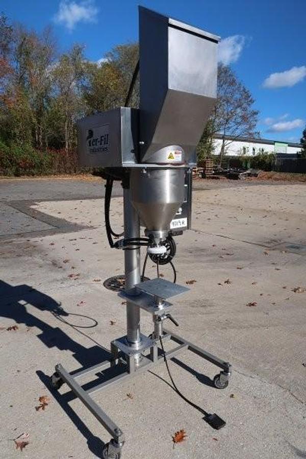 Used Per-Fil Single Auger Powder Filler, Stainless Steel