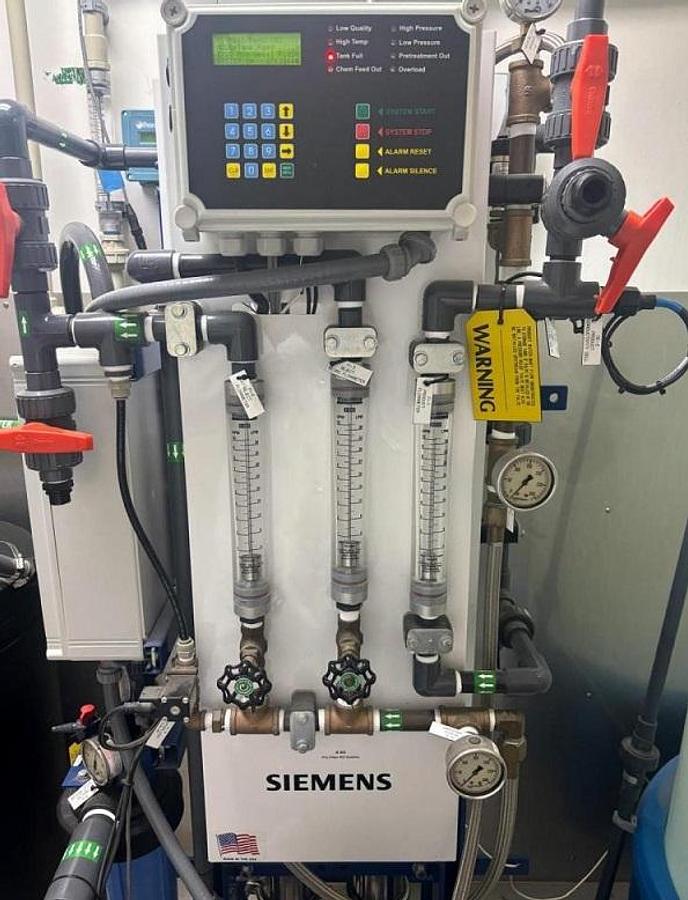 Used Siemens EPV Non-Recirculation Reverse Osmosis/SDI System